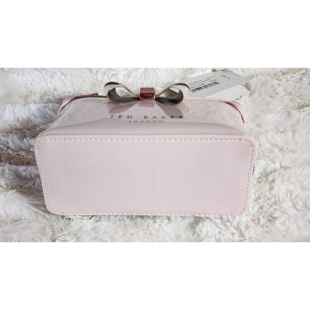 Ted Baker London Layered Bow Makeup Bag in Baby Pink Nordstrom NWT has FLAW - Picture 5 of 8